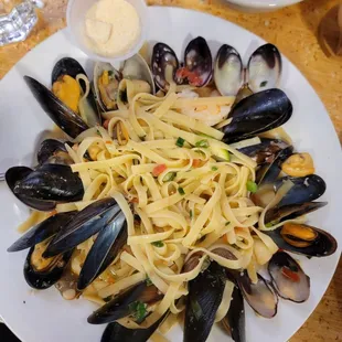 Seafood Fettuccine Alfredo!