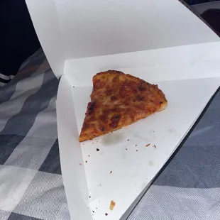 "Slice" of pizza
