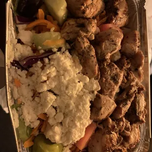 Greek Grilled Chicken and Feta salad