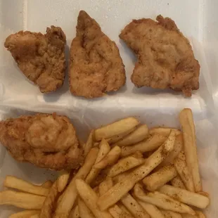 Suppose to be a four piece chicken tenders looks like nuggets