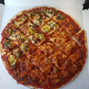 a pizza in a box