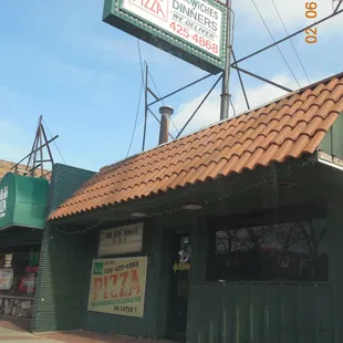 the front of the restaurant