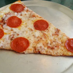 One of today's lunch special - slice of pizza with 1 topping, side salad and drink