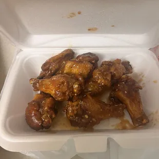 Honey BBQ Garlic wings!