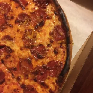 crust was completely burnt!