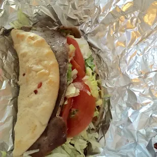Great gyro, So filling!