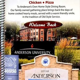 Menu -- Front April 2024