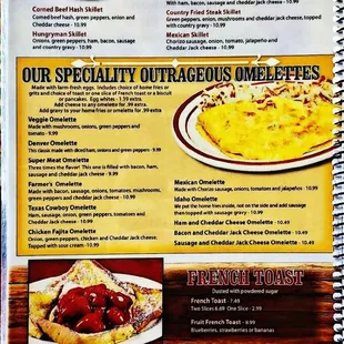 Menu -- Breakfast April 2024