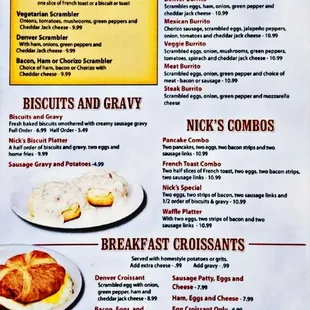 Menu -- Breakfast April 2024