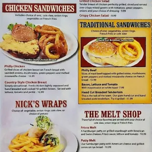 Menu -- Lunch / Dinner April 2024