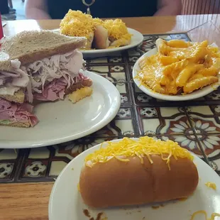 Double Decker, coneys, and cheese fries.