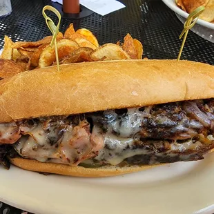 Cuban sandwich so large and explodes flavor