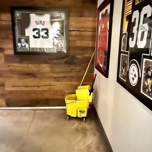 Impeccable hallway to the restroom