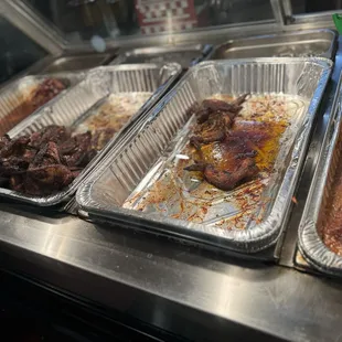 chicken wings and fried chicken, interior