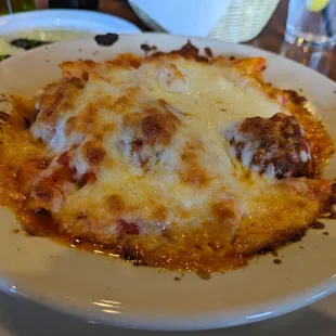 Baked ziti with meatballs