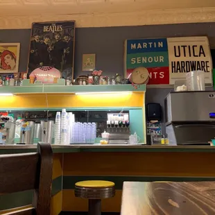 a view of the counter