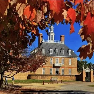 a brick building with a clock tower