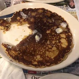 One Pancake with Butter and Syrup