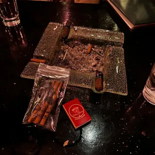 cigars and cigarettes