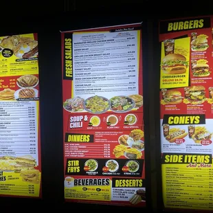 updated Coney menu