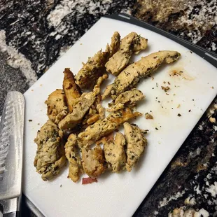 Took out all of this chicken just to make it a wrap, what a waste