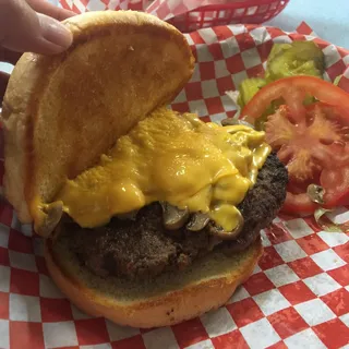 Mushroom Cheeseburger