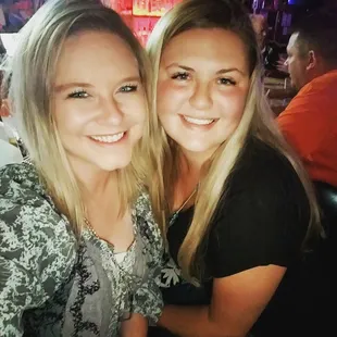 two women at a bar