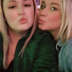 two women taking a selfie