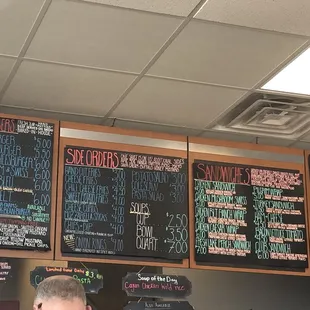 Menu board