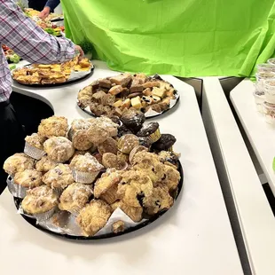 Brunch event-homemade breads and muffins
