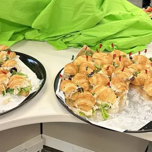 Brunch event-Assorted croissant sandwiches