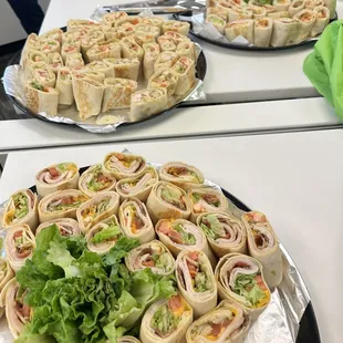 Brunch event-assorted wraps