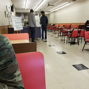 Steady business on a Saturday afternoon