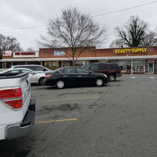 Parking lot outside the Restaurant