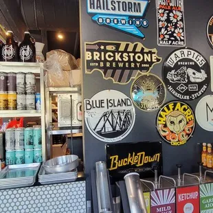 a variety of beers