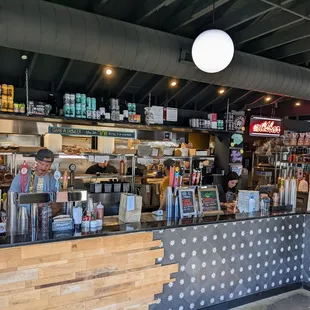 the interior of the restaurant