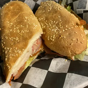 Grinder (subbed turkey for the ham)