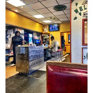 Inside Nicky&apos;s Restaurant &amp; PancakeHouse. 7829 S Western Ave, Chicago, IL  Breakfast &amp; Lunch.  Next to 79th/Western Bus Terminal . Cool.