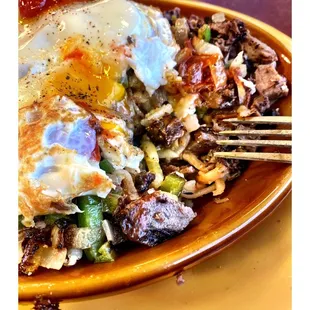 Pot Roast Skillet ( pretty good) @ Nicky&apos;s Restaurant &amp; PancakeHouse. 7829 S Western Ave, Chicago, IL  Breakfast &amp; Lunch. Cool.