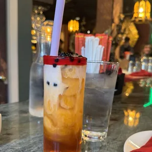 Thai Iced Tea w/boba