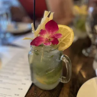 Ginger mint lemonade