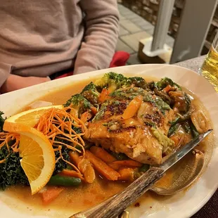 a plate of food