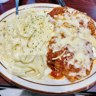 Chicken Parmesan Platter Nicos Fettuccini