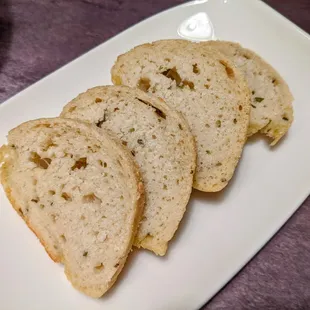 Some fresh bread to start off the meal.