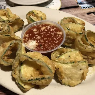 Zucchini appetizer...possibly the best fried zucchini I've had, so get it!