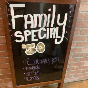 family specials