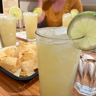 Traditional margarita during happy hour