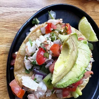 Shrimp Ceviche Tostada