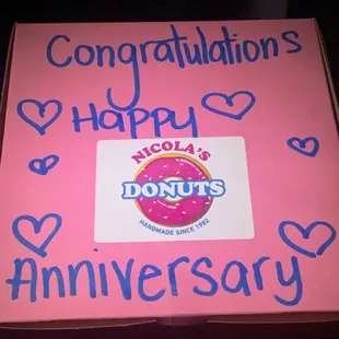 So sweet! Owner wrote for my husband and I she is SO sweet!