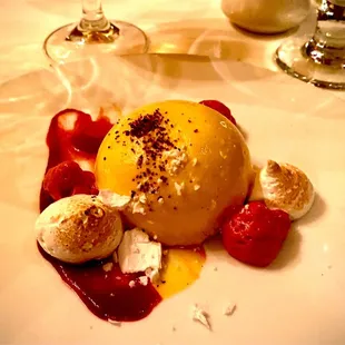 Passion Fruit Cake!!! Probably the best dessert of my life.  Perfectly pairs with the Moscato di Asti for a guaranteed culinary orgasm!!!